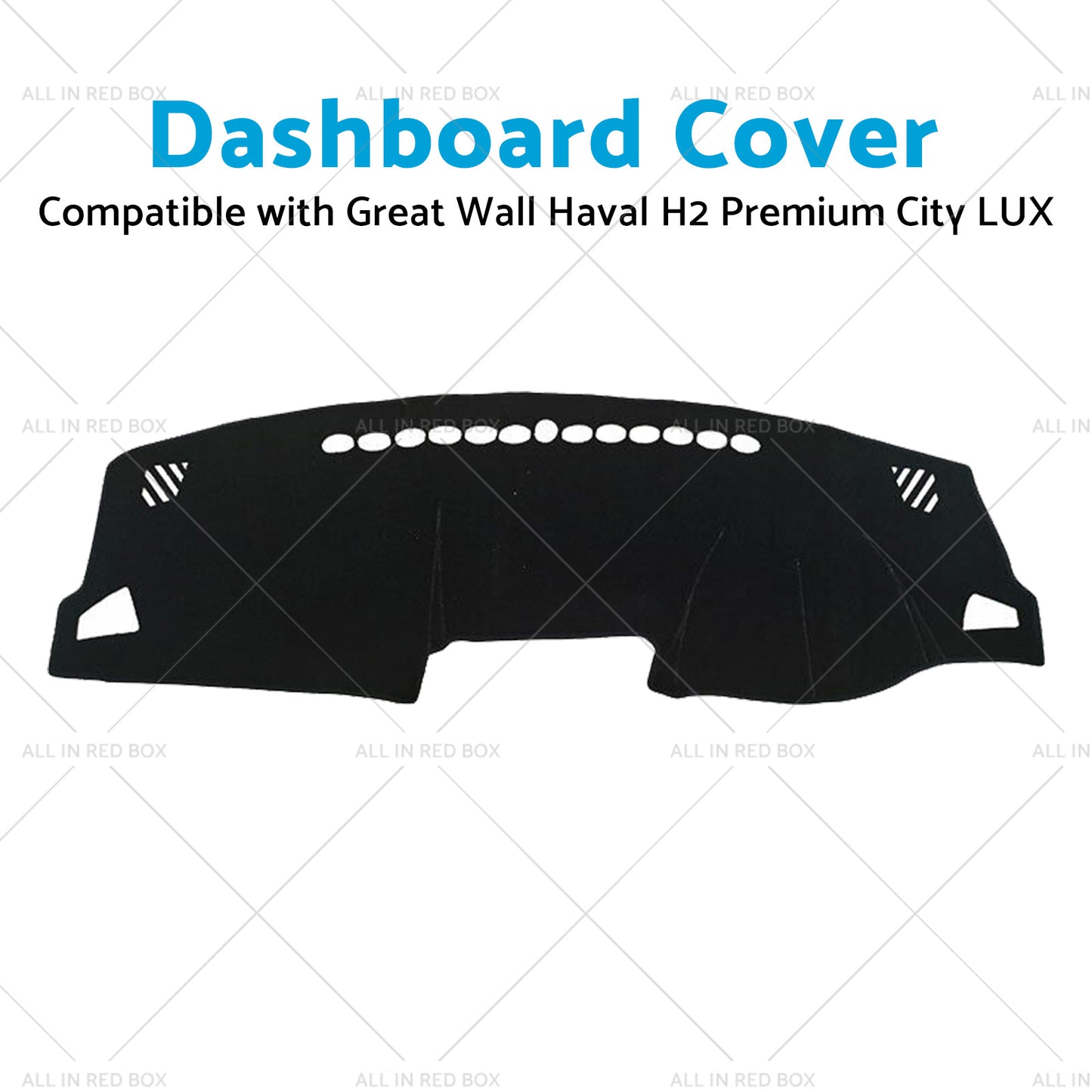 {{ Black Non-Slip Dash Mat Suitable For Haval H2 Premium City LUX 2015-2020 2WD }} - Buy Car Parts Online at {{ Kaka Auto Parts }}.
