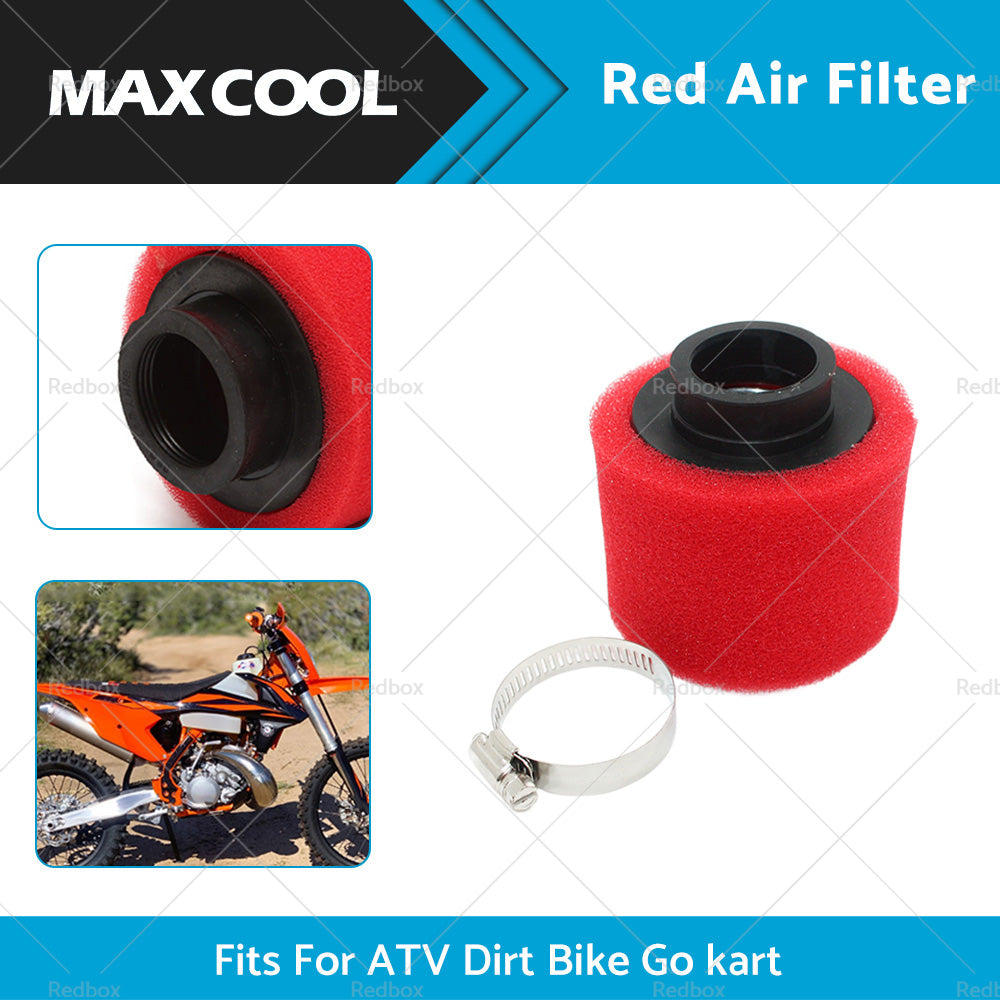 {{ RED 38mm Foam Pod Air Filter Cleaner For 125cc PIT PRO Quad Dirt Bike ATV Buggy }} - Buy Car Parts Online at {{ Kaka Auto Parts }}.