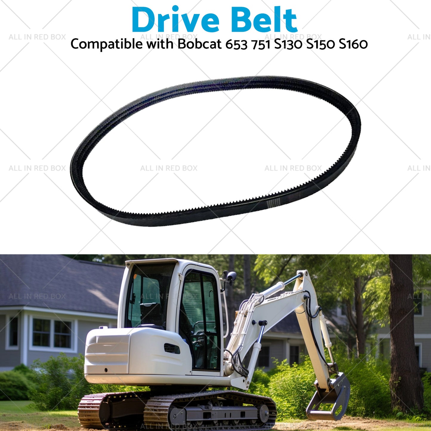 {{ Drive Belt Suitablefor Bobcat Main Hydraulic Pump EPDM 653 751 S130 S150 6667322 }} - Buy Car Parts Online at {{ Kaka Auto Parts }}.