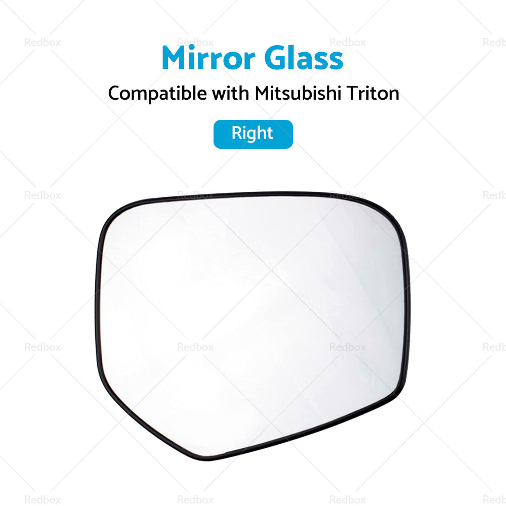 {{ FRONT RIGHT SIDE MIRROR GLASS W BACK PLATE SUITABLE FOR MITSUBISHI TRITON 06-15 }} - Buy Car Parts Online at {{ Kaka Auto Parts }}.