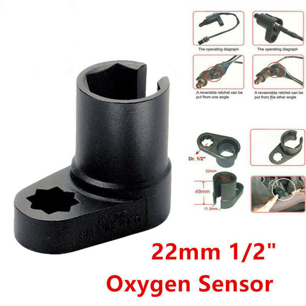 {{ Universal 22mm 1 or 2 inch O2 Oxygen Sensor Offset Wrench Flare Nut Socket Removal Tool }} - Buy Car Parts Online at {{ Kaka Auto Parts }}.