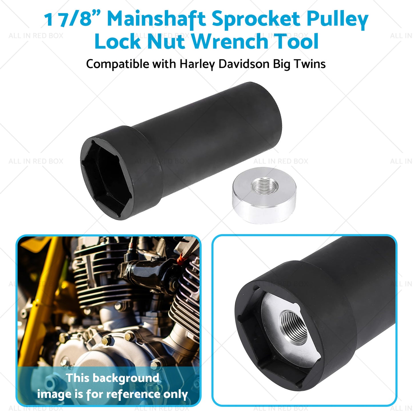 {{ 1 7 8inch Mainshaft Sprocket Pulley Lock Nut Wrench Tool Suitable for 36-06 Harley }} - Buy Car Parts Online at {{ Kaka Auto Parts }}.