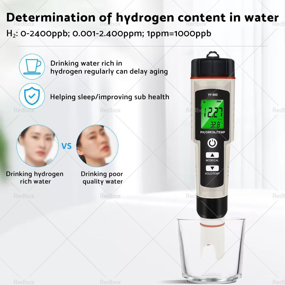 {{ Portable 4 In 1 Hydrogen-Rich Test Pen PH ORP TEMP Water Quality Meter Tester }} - Buy Car Parts Online at {{ Kaka Auto Parts }}.