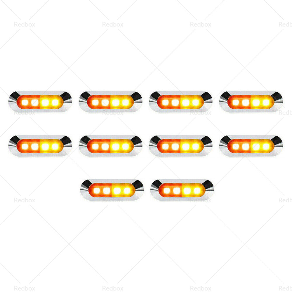 {{ 10x Amber Red Clearance Lights Side Marker Suitable For Truck Trailer Caravan }} - Buy Car Parts Online at {{ Kaka Auto Parts }}.