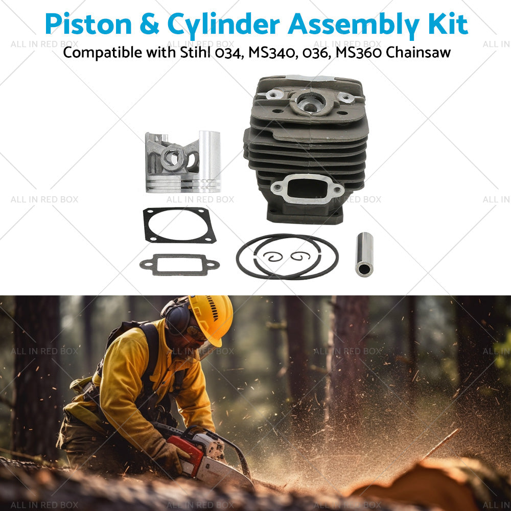 {{ Piston and Cylinder Assembly Kit Suitable for Stihl 034 036 MS360 Chainsaw 48mm }} - Buy Car Parts Online at {{ Kaka Auto Parts }}.