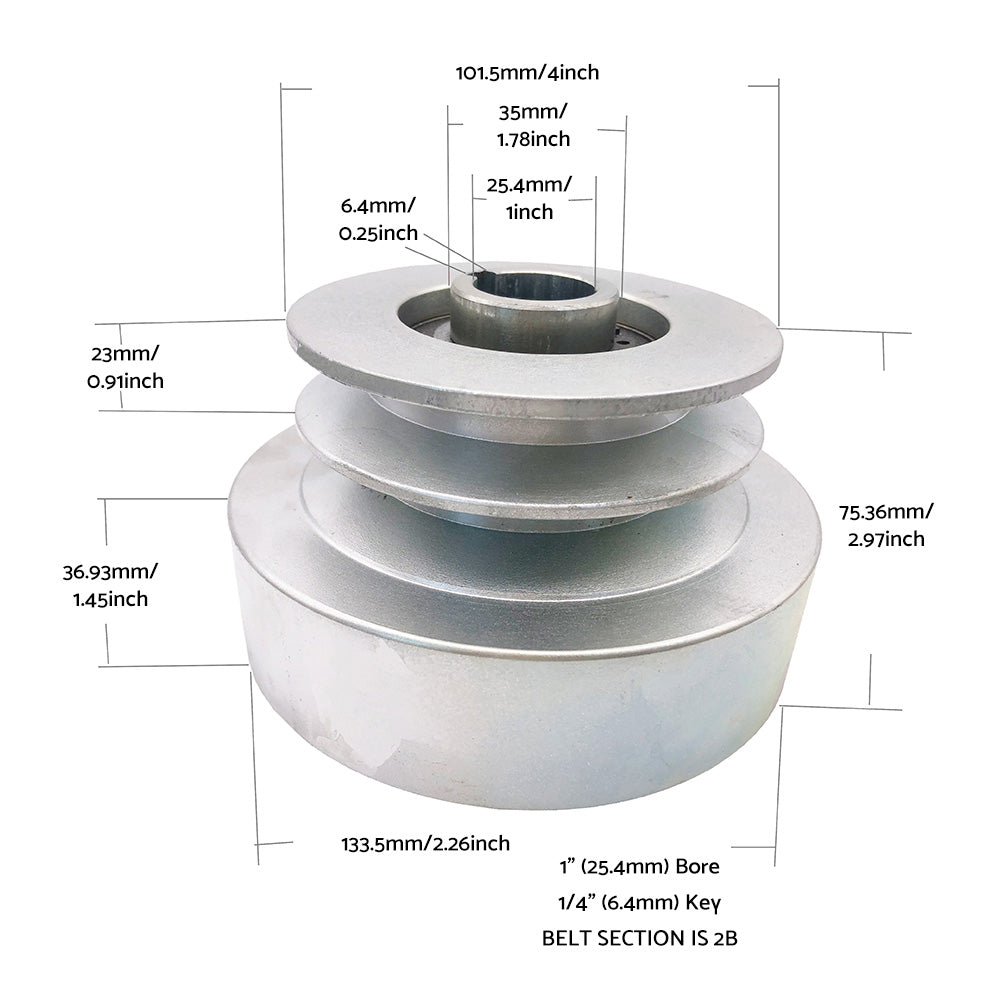 {{ Heavy Duty Centrifugal Clutch 25. 4mm 1inch Bore DUAL PULLEY 8HP-16HP Engine 200630 }} - Buy Car Parts Online at {{ Kaka Auto Parts }}.