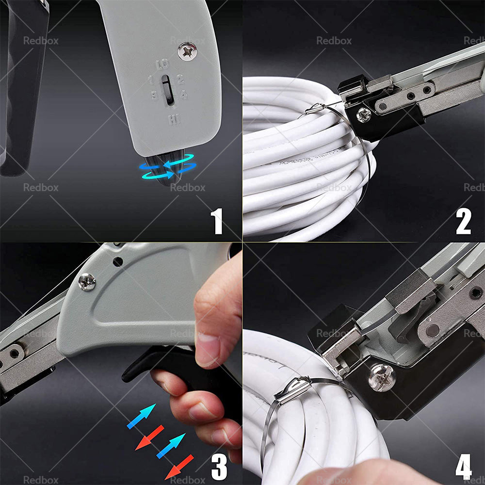 {{ Stainless Steel Cable Tie Gun Tool Automatic Tightener Tensioner Cutter }} - Buy Car Parts Online at {{ Kaka Auto Parts }}.