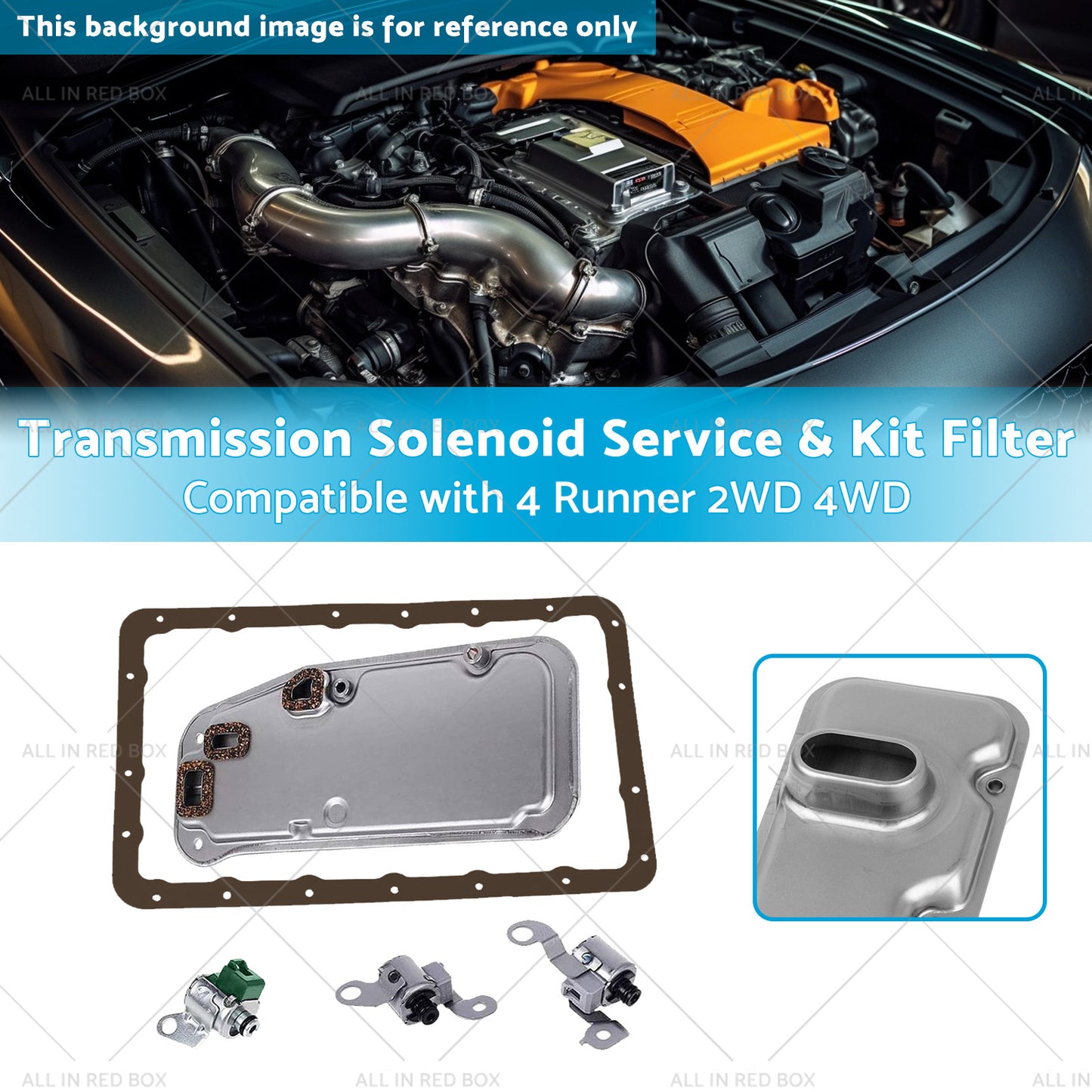 {{ Transmission Solenoid Service and Kit Filter Suitable for 4 Runner 2WD 4WD 00-04 }} - Buy Car Parts Online at {{ Kaka Auto Parts }}.
