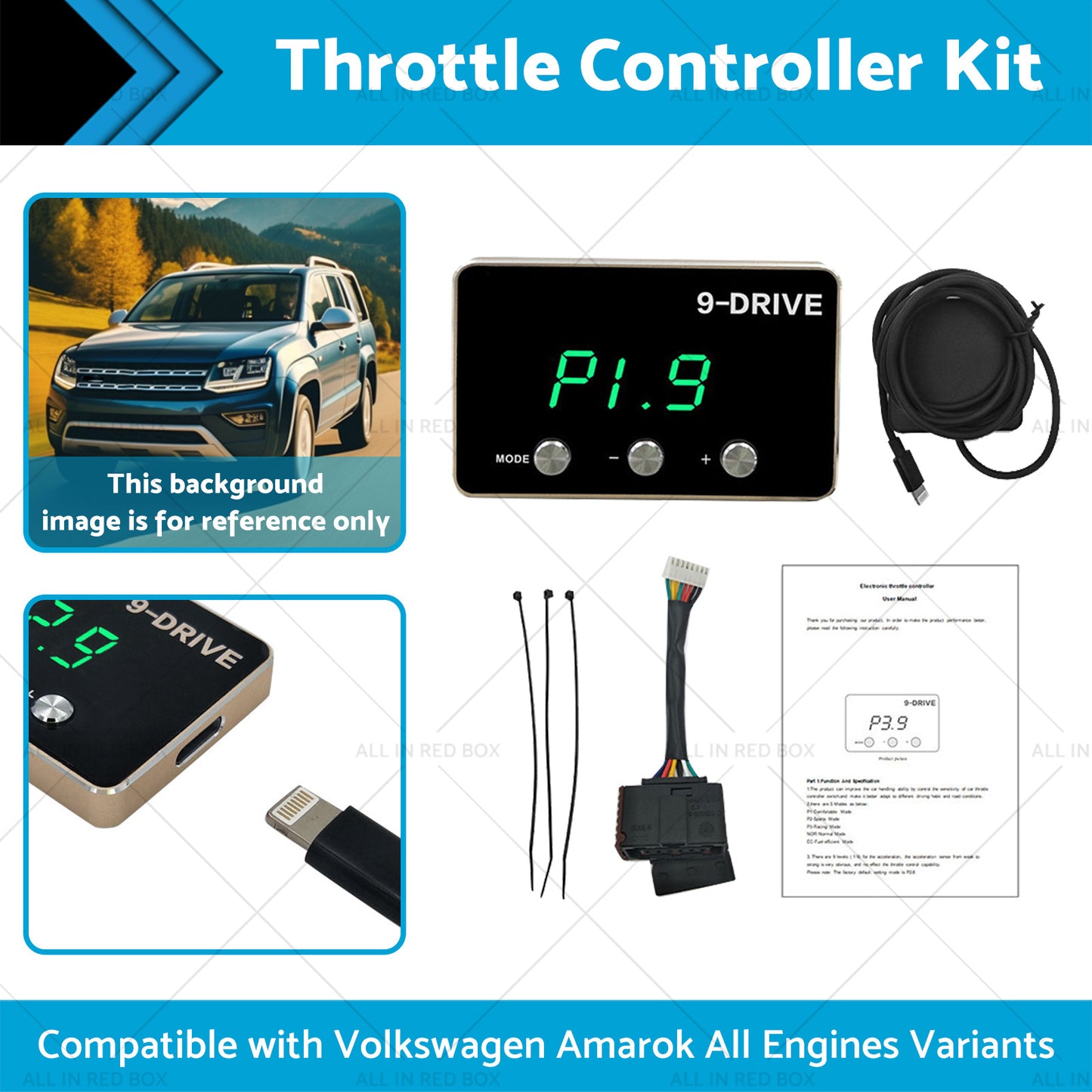 {{ EVC Throttle Controller Kit Suitable for Volkswagen VW Amarok 2011-2021 }} - Buy Car Parts Online at {{ Kaka Auto Parts }}.
