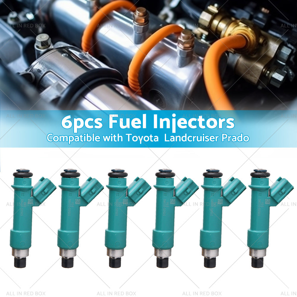 {{ 6x Fuel Injectors Suitable For Landcruiser Prado FJ Cruiser Hilux 1GRFE V6 4. 0L }} - Buy Car Parts Online at {{ Kaka Auto Parts }}.