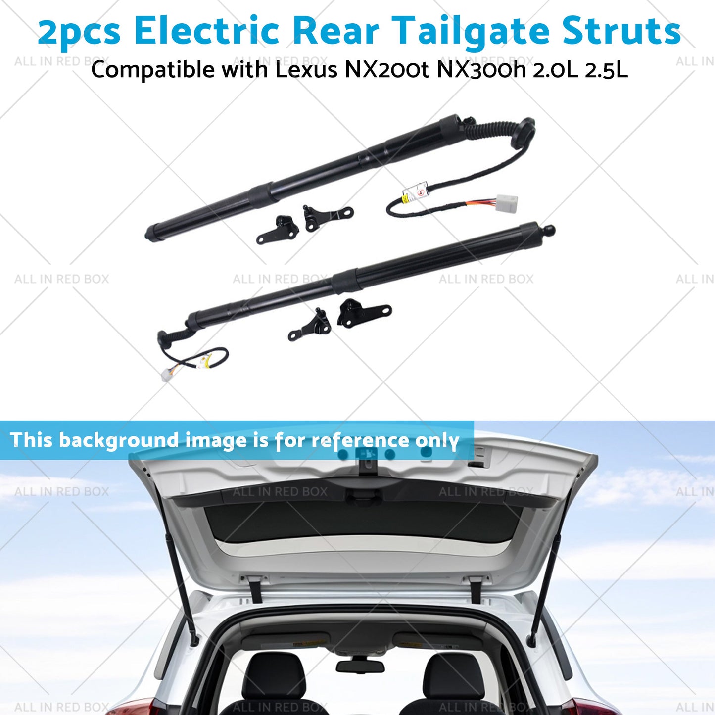 {{ 2pcs Rear Tailgate Struts Suitablefor 15-20 Lexus NX200t NX300h 2. 0L 2. 5L }} - Buy Car Parts Online at {{ Kaka Auto Parts }}.