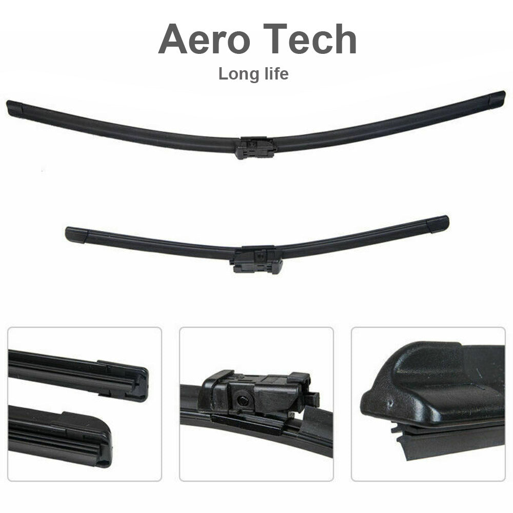 {{ For Ford Fiesta 08-On Aero Flat Windscreen Wiper Blades 26 inch 15 inch 1 Pair }} - Buy Car Parts Online at {{ Kaka Auto Parts }}.