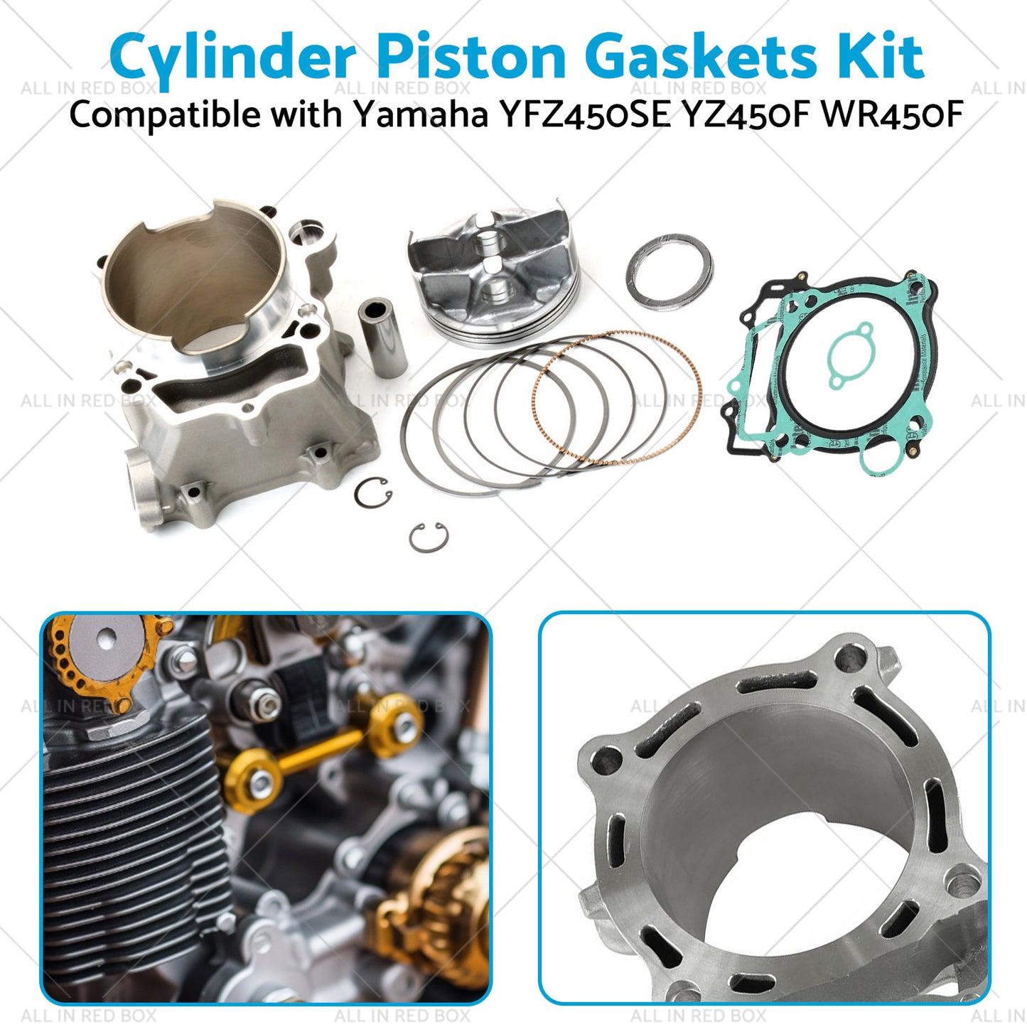{{ 2S2-11631-20 95mm STD Cylinder Piston Kit for Yamaha YFZ450 04-09 YFZ450SE }} - Buy Car Parts Online at {{ Kaka Auto Parts }}.