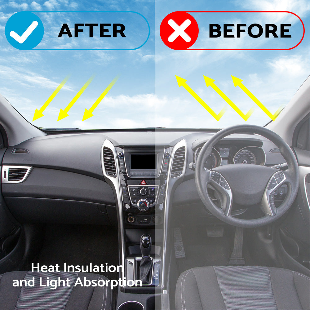 Non-Slip Dash Mat Suitable For Hyundai i30 Hatch 2012-2017 Black Dashboard Cover