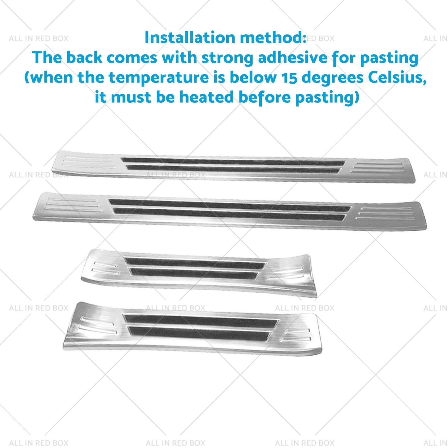 {{ 4x Suitable For Subaru Crosstrek 2023 Steel Door Sill Protector Trim Scuff Plate }} - Buy Car Parts Online at {{ Kaka Auto Parts }}.