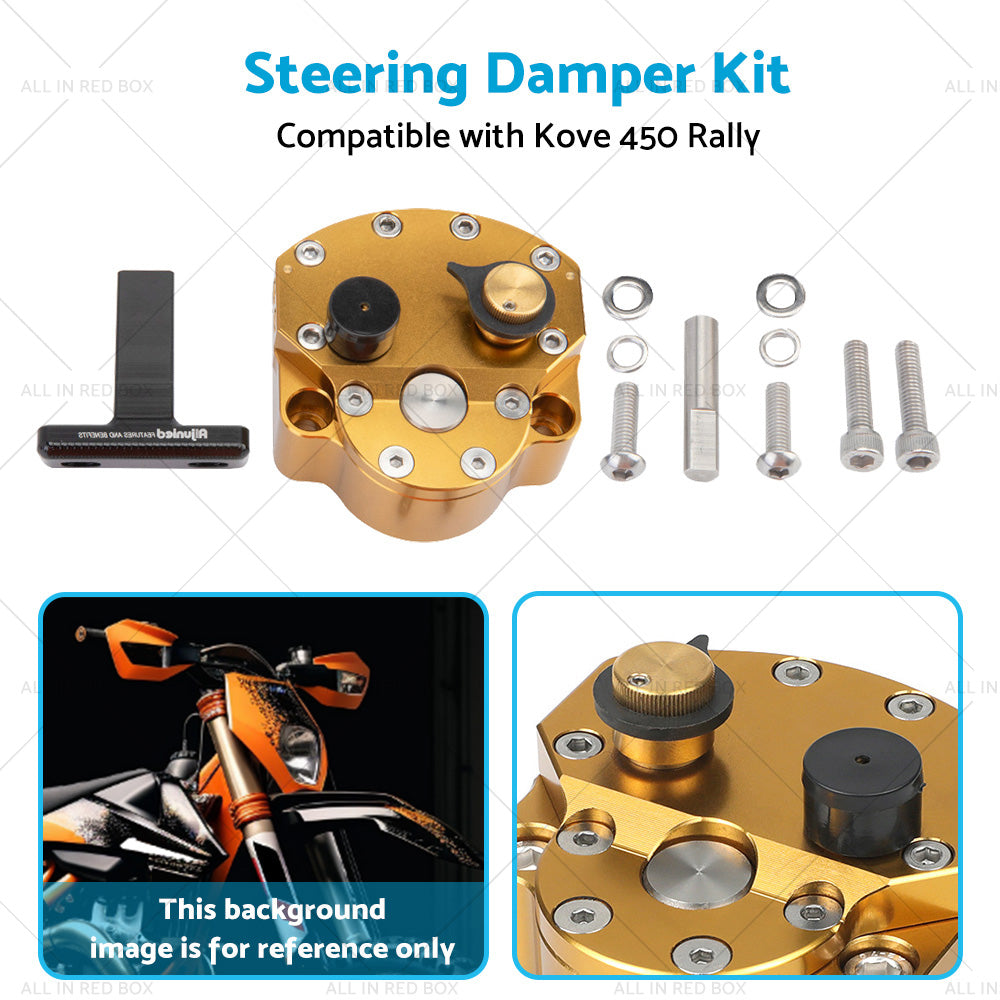 {{ Adjustable Steering Damper Stabilizer Safety Kit Suitable for Kove 450 Rally }} - Buy Car Parts Online at {{ Kaka Auto Parts }}.