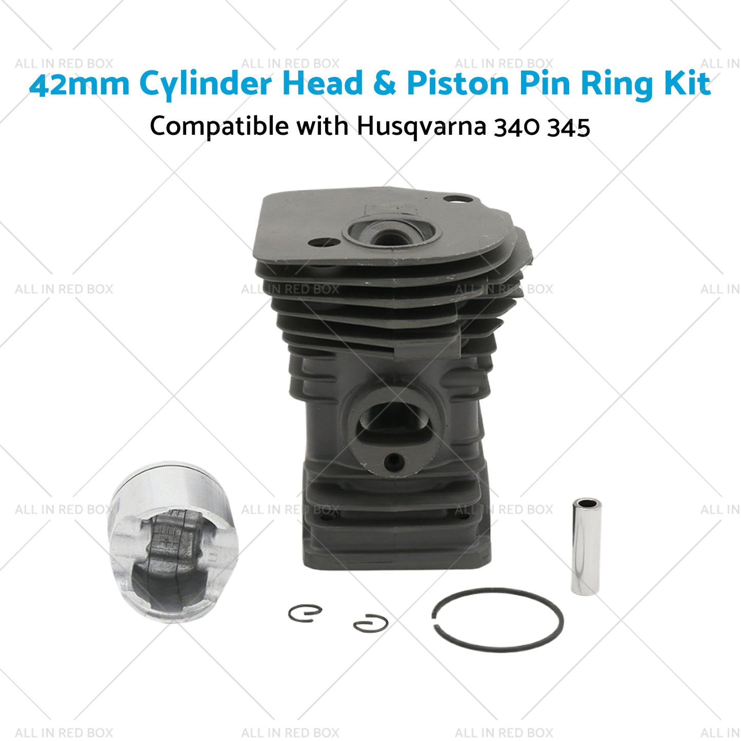 {{ 42mm Cylinder Head and Piston Pin Ring Kit Suitable for Husqvarna 345 340 Chainsaw }} - Buy Car Parts Online at {{ Kaka Auto Parts }}.