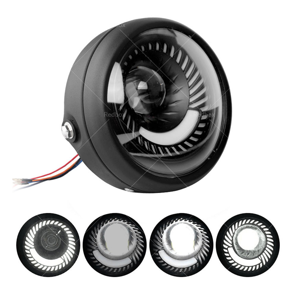 {{ Motorcycle 6. 5inch LED Headlight DRL Hi Lo Running Light Suitable For Cafe Racer }} - Buy Car Parts Online at {{ Kaka Auto Parts }}.