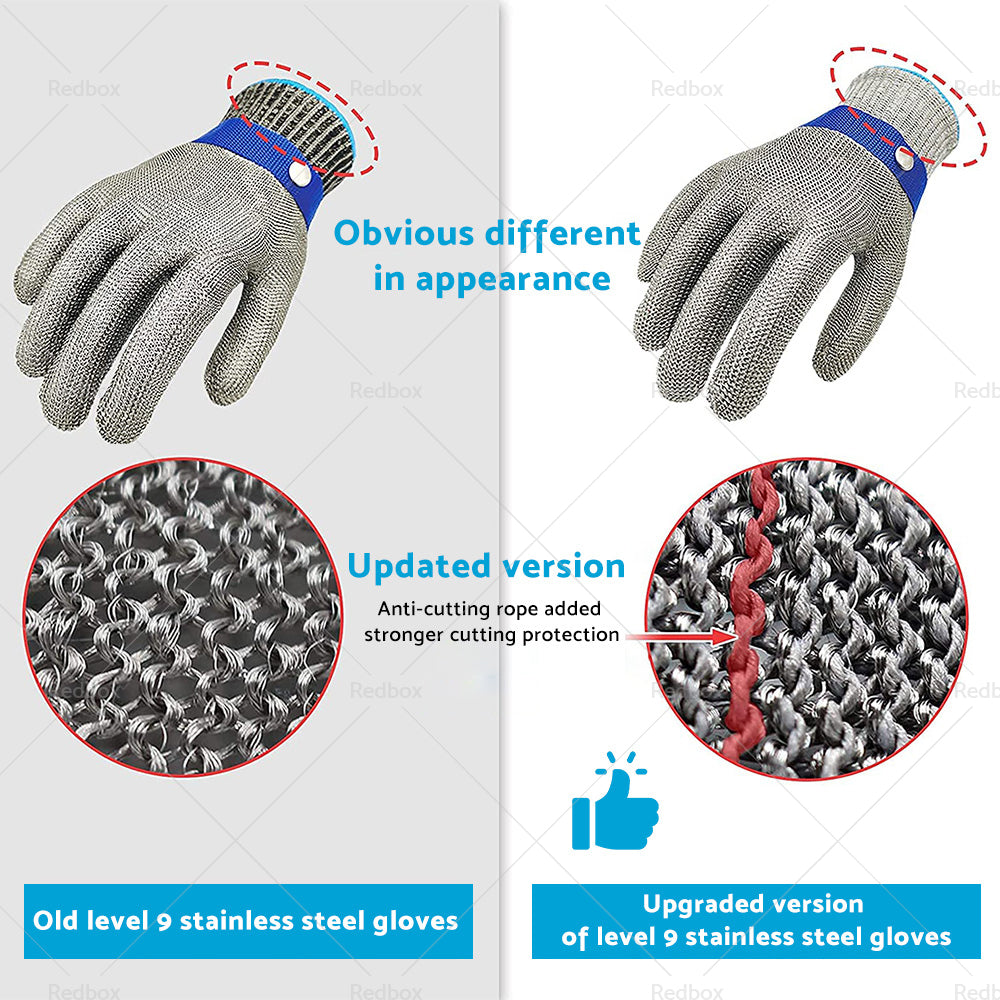 {{ Safety Stainless Steel Cut Proof Stab Resistant Wire Metal Mesh Butcher Gloves }} - Buy Car Parts Online at {{ Kaka Auto Parts }}.