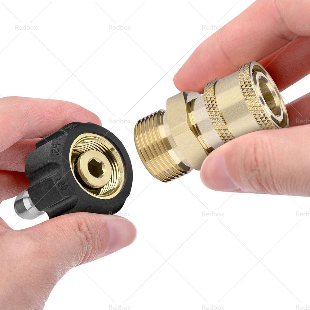 {{ 1Pair Pressure Washer Adapter 1 or 4 inch Quick Connect Coupler Kit M22-14 Adapter }} - Buy Car Parts Online at {{ Kaka Auto Parts }}.
