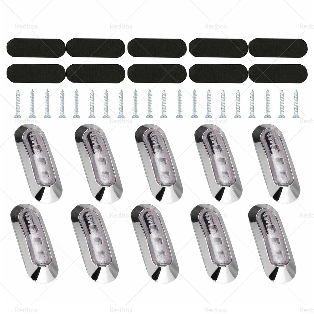 {{ 10x Amber Red Clearance Lights Side Marker Suitable For Truck Trailer Caravan }} - Buy Car Parts Online at {{ Kaka Auto Parts }}.