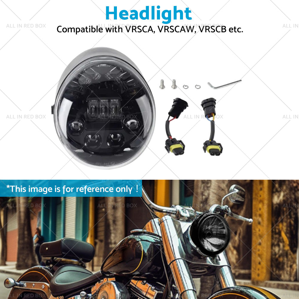 {{ LED Headlight Hi Lo Lamp Suitable For Harley Davidson VROD V-Rod VRSC VRSCA }} - Buy Car Parts Online at {{ Kaka Auto Parts }}.