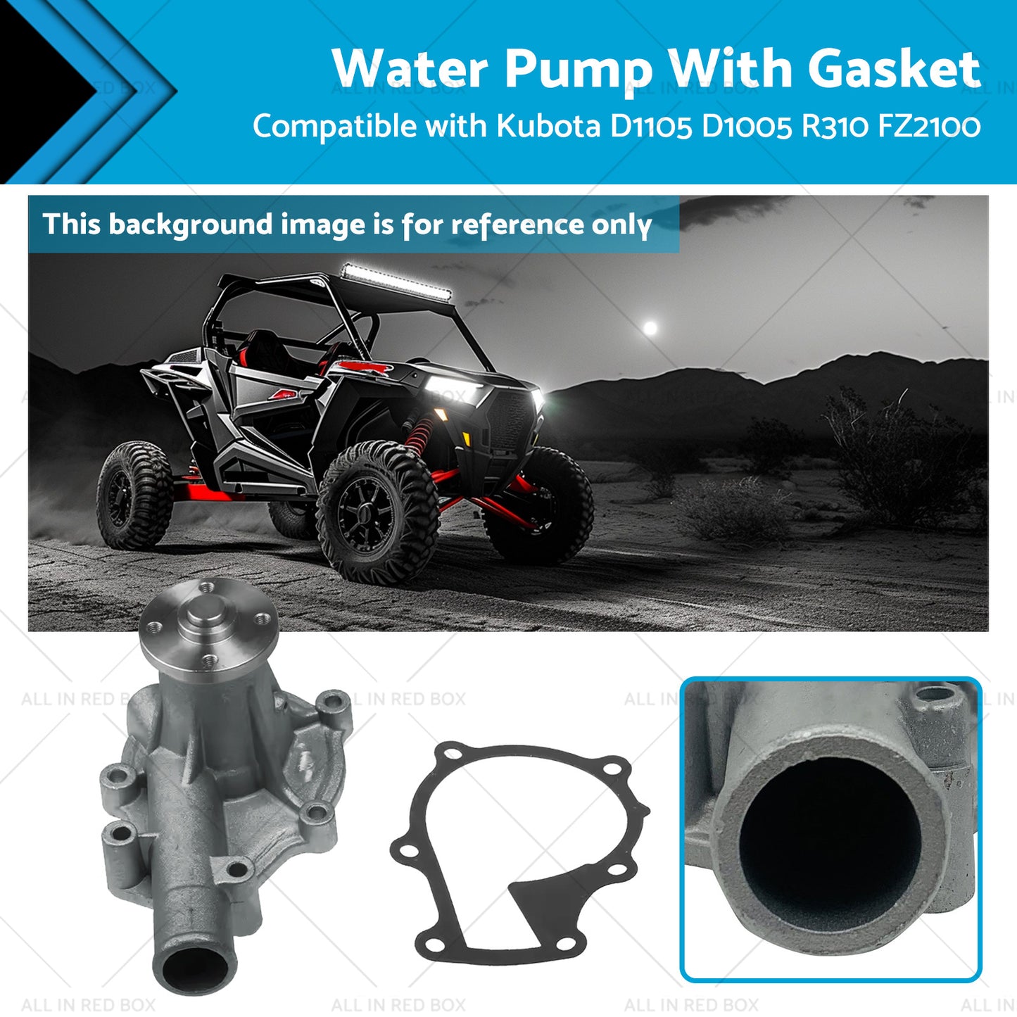 {{ 6680278 Water Pump With Gasket Suitable for Kubota D1105 D1005 R310 FZ2100 }} - Buy Car Parts Online at {{ Kaka Auto Parts }}.