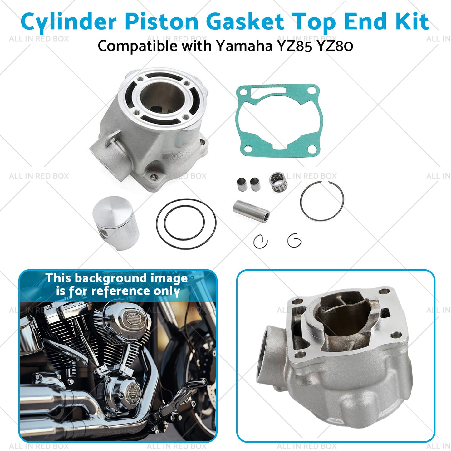 {{ Cylinder Piston Gasket Top End Kit Suitable for Yamaha YZ85 02-18 YZ80 93-01 }} - Buy Car Parts Online at {{ Kaka Auto Parts }}.