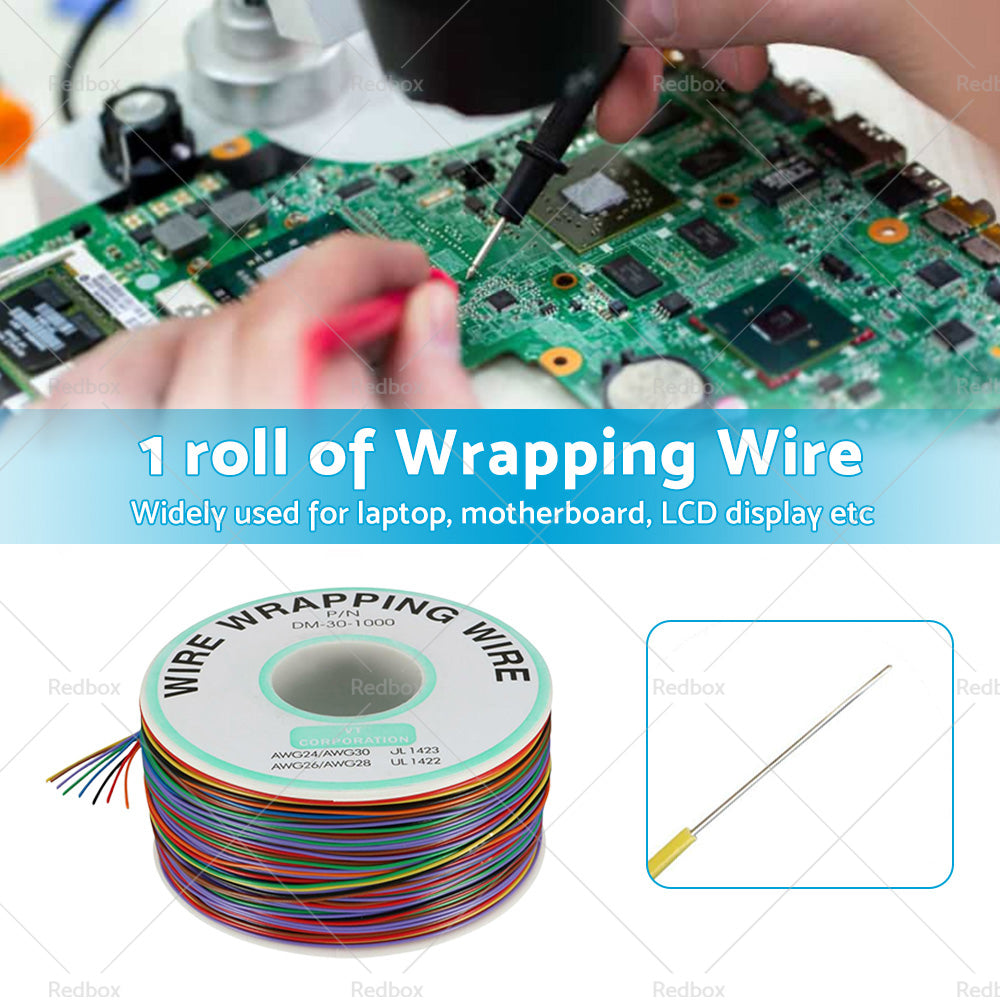 {{ Wrapping Wire Tin Plated Copper Wire P or N DM-30-1000 30 AWG 250M Length 8 Colors }} - Buy Car Parts Online at {{ Kaka Auto Parts }}.