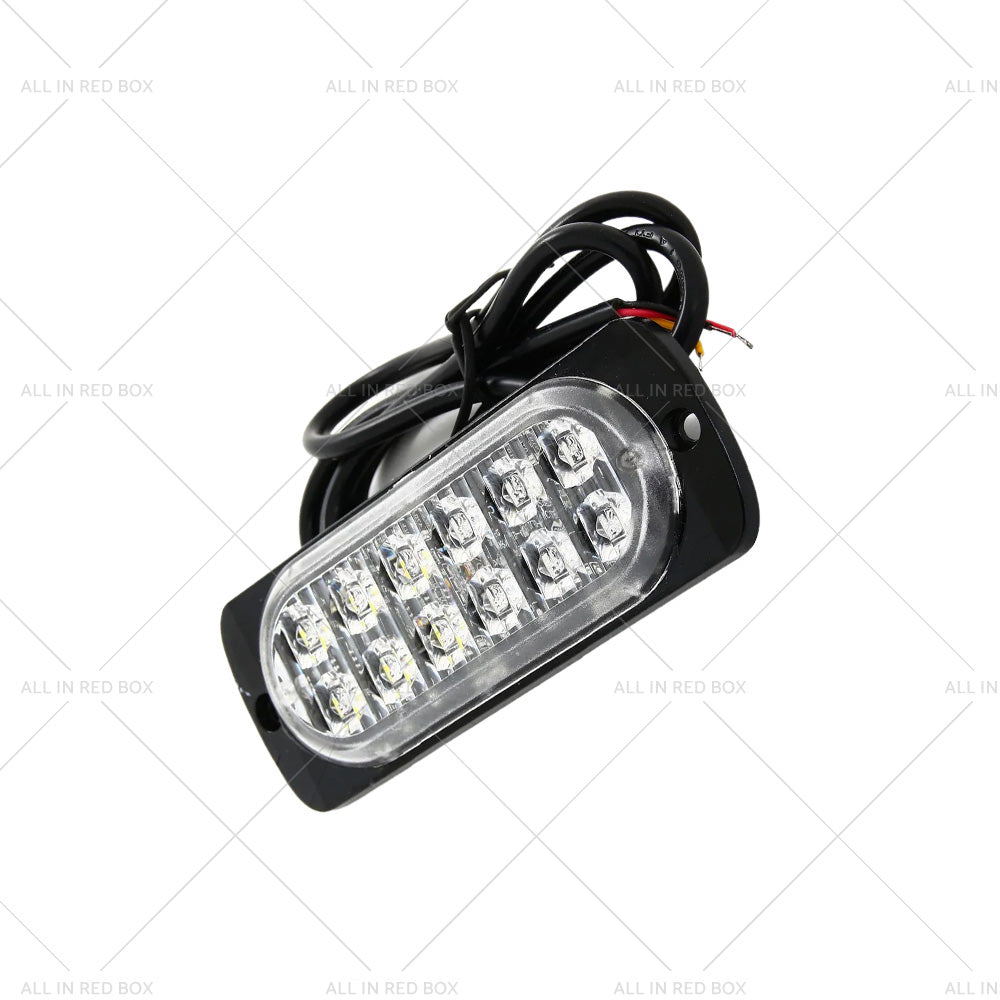 {{ 10x Amber White LED Car Emergency Beacon Warning Hazard Flashing Strobe Light }} - Buy Car Parts Online at {{ Kaka Auto Parts }}.