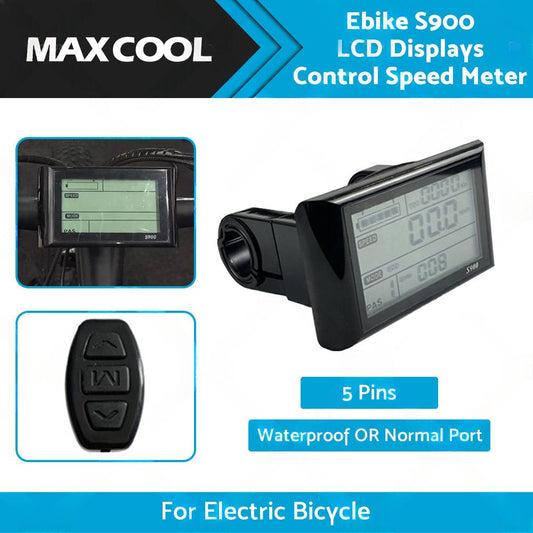 Ebike S900 LCD Displays Control Electric Bicycle Speed Meter Speedometer