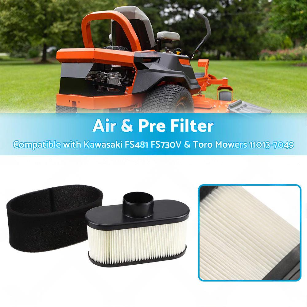 Air and Pre Filter Suitable For Kawasaki FS481 FS730V and Toro Mowers 11013-7049