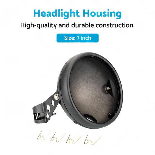 7inch Inch Motorcycle Head Light Bulb Bucket Housing Bracket Suitable For Harley