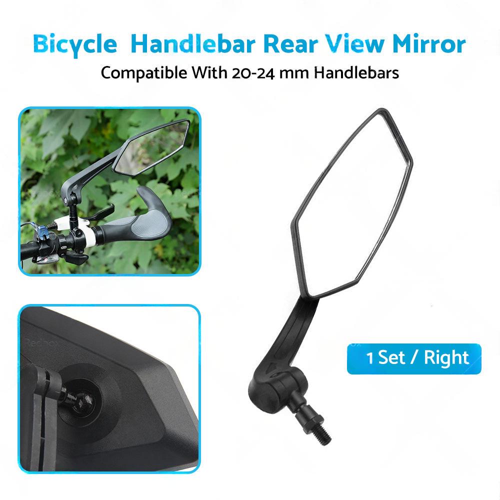 Bicycle Handlebar Rearview Mirrors Rectangle Back Mirror Suitable For Bike & Cycle