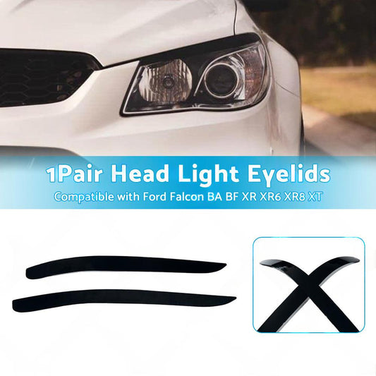 Head Light Eyelid Eyebrow Lid Black Suitable For Ford Falcon BA BF XR XR6 XR8 XT