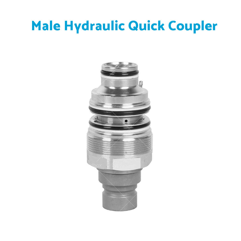 {{ For Bobcat Male and Female Hydraulic Flat Face Quick Coupler 46mm 1 13 or 16 inch thread }} - Buy Car Parts Online at {{ Kaka Auto Parts }}.