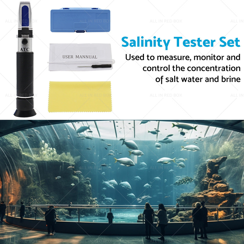{{ 0-100percent Salinity Refractometer Meter Aquarium Sea Salt Water Tester for Aquarium }} - Buy Car Parts Online at {{ Kaka Auto Parts }}.