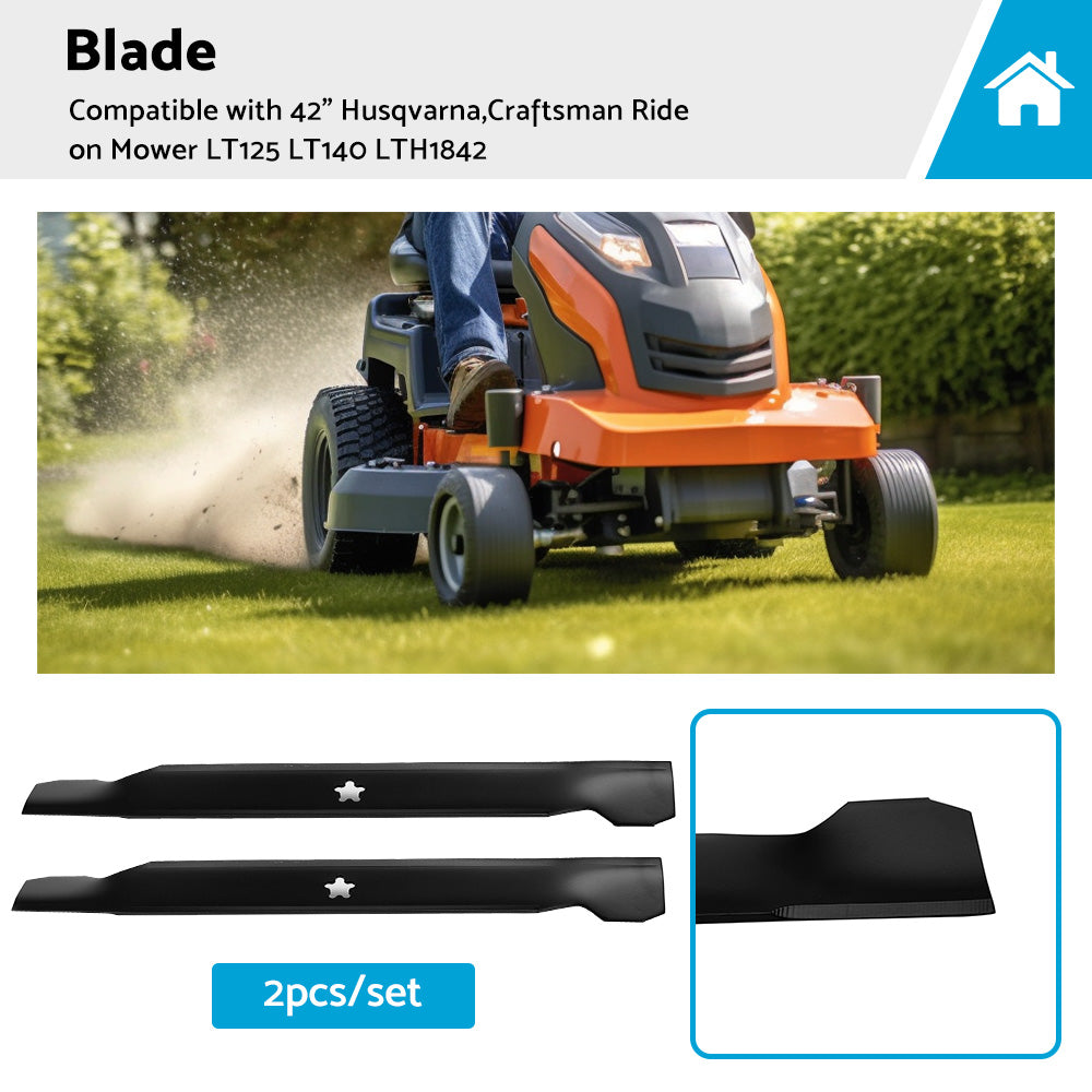 {{ Blades Suitable For 42 inch Husqvarna,Craftsman Ride on Mower LT125 LT140 LTH1842 }} - Buy Car Parts Online at {{ Kaka Auto Parts }}.