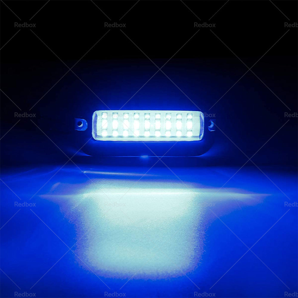 {{ 2x Blue 27LED Underwater Boat Marine Transom Light 316 Stainless Steel Pontoon }} - Buy Car Parts Online at {{ Kaka Auto Parts }}.