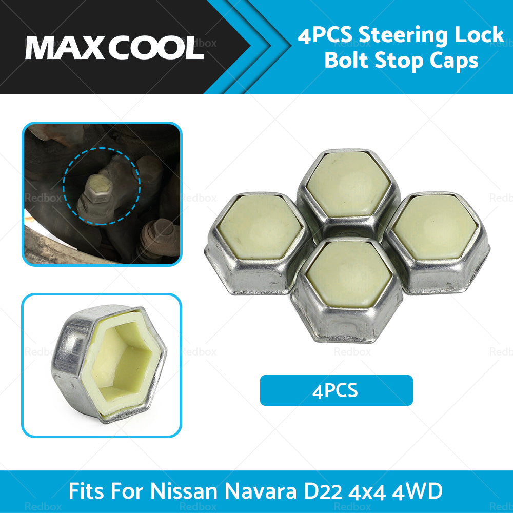 {{ Set of 4 Steering Lock Stop Bolt Cap Caps Nuts Fit For Nissan Navara D22 4x4 4WD }} - Buy Car Parts Online at {{ Kaka Auto Parts }}.