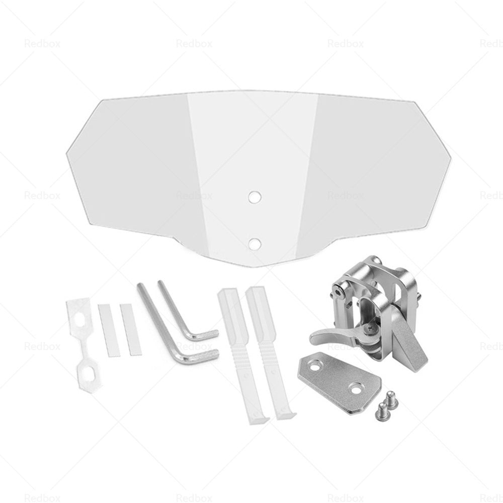 {{ Motorcycle Windshield Extension Clip On Windscreen Screen Wind Deflector Spoiler }} - Buy Car Parts Online at {{ Kaka Auto Parts }}.