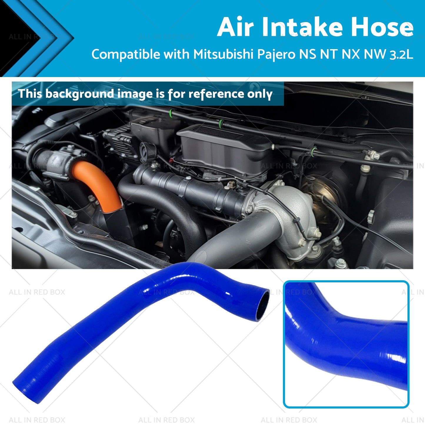 {{ Intercooler Intake Hose Suitable for Mitsubishi Pajero NS NT NX NW 3. 2 1505A200 }} - Buy Car Parts Online at {{ Kaka Auto Parts }}.