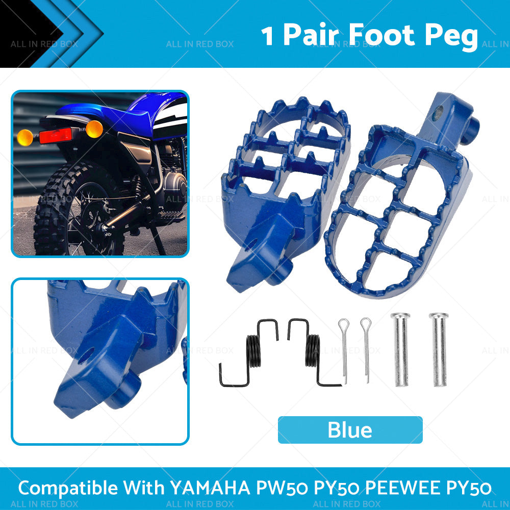 {{ Blue FOOT PEG FOOTREST ASSEMBLY FOOTPEG Suitable For YAMAHA PW50 PY50 PEEWEE }} - Buy Car Parts Online at {{ Kaka Auto Parts }}.