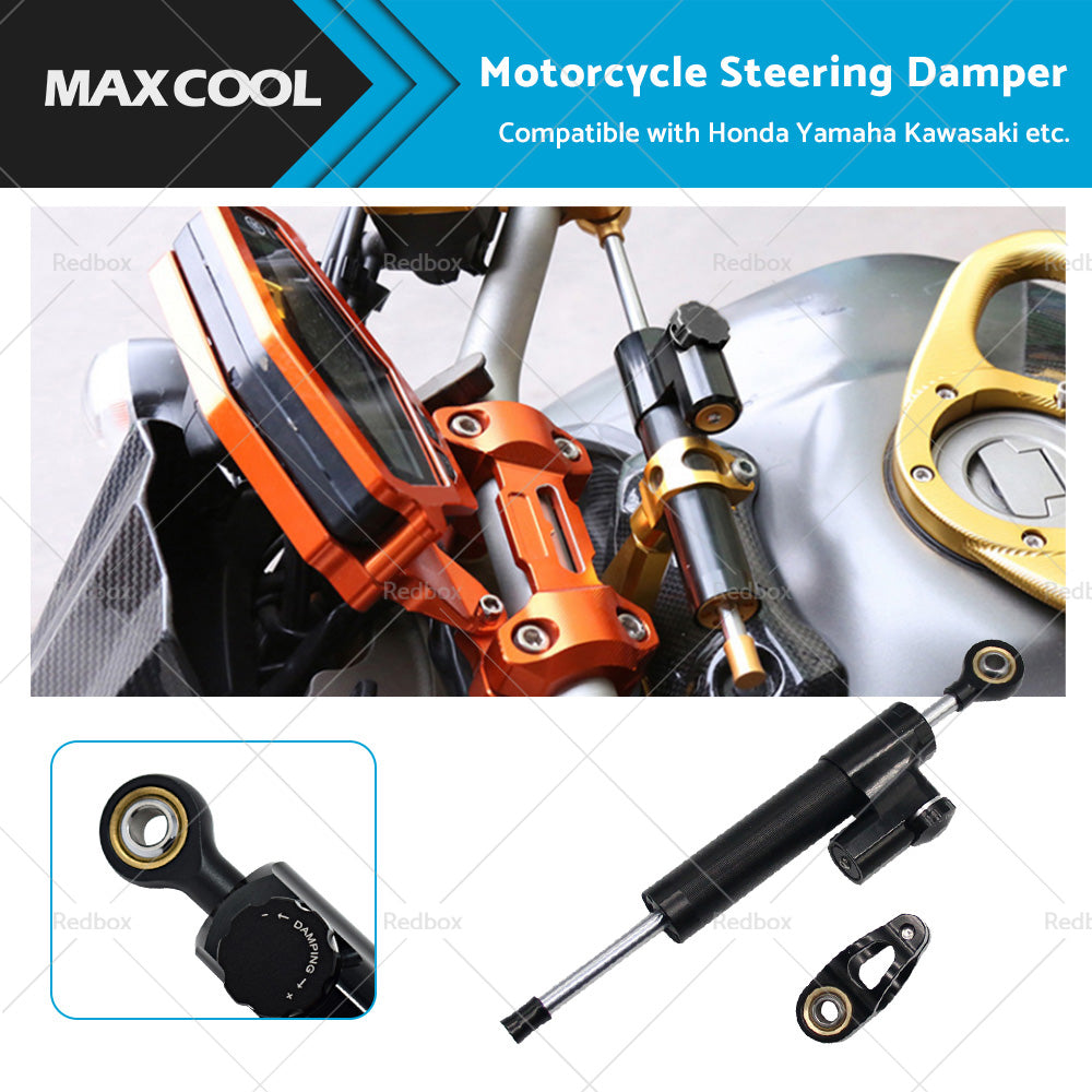 {{ Suitable for Honda Yamaha Kawasaki Motorcycle CNC Steering Damper Stabilizer }} - Buy Car Parts Online at {{ Kaka Auto Parts }}.