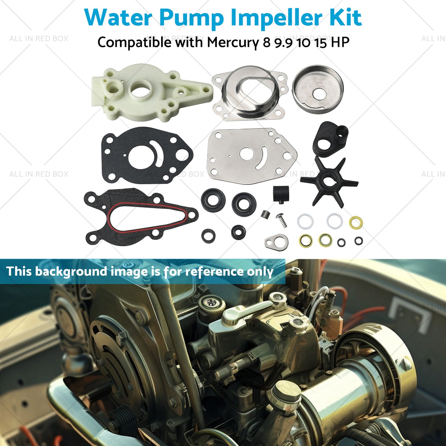 {{ 46-42089A5 Water Pump Impeller Kit Suitable for Mercury 8 9.9 10 15 HP Outboards }} - Buy Car Parts Online at {{ Kaka Auto Parts }}.
