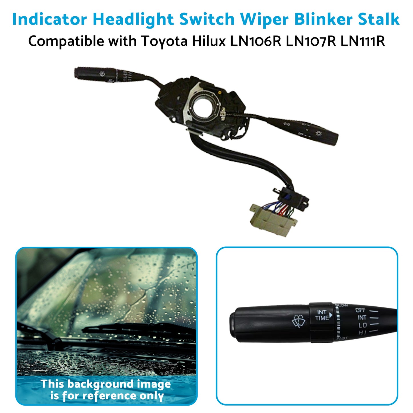 {{ Indicator Headlight Switch Wiper Blinker Stalk Suitable for 91-97 Hilux LN106R }} - Buy Car Parts Online at {{ Kaka Auto Parts }}.