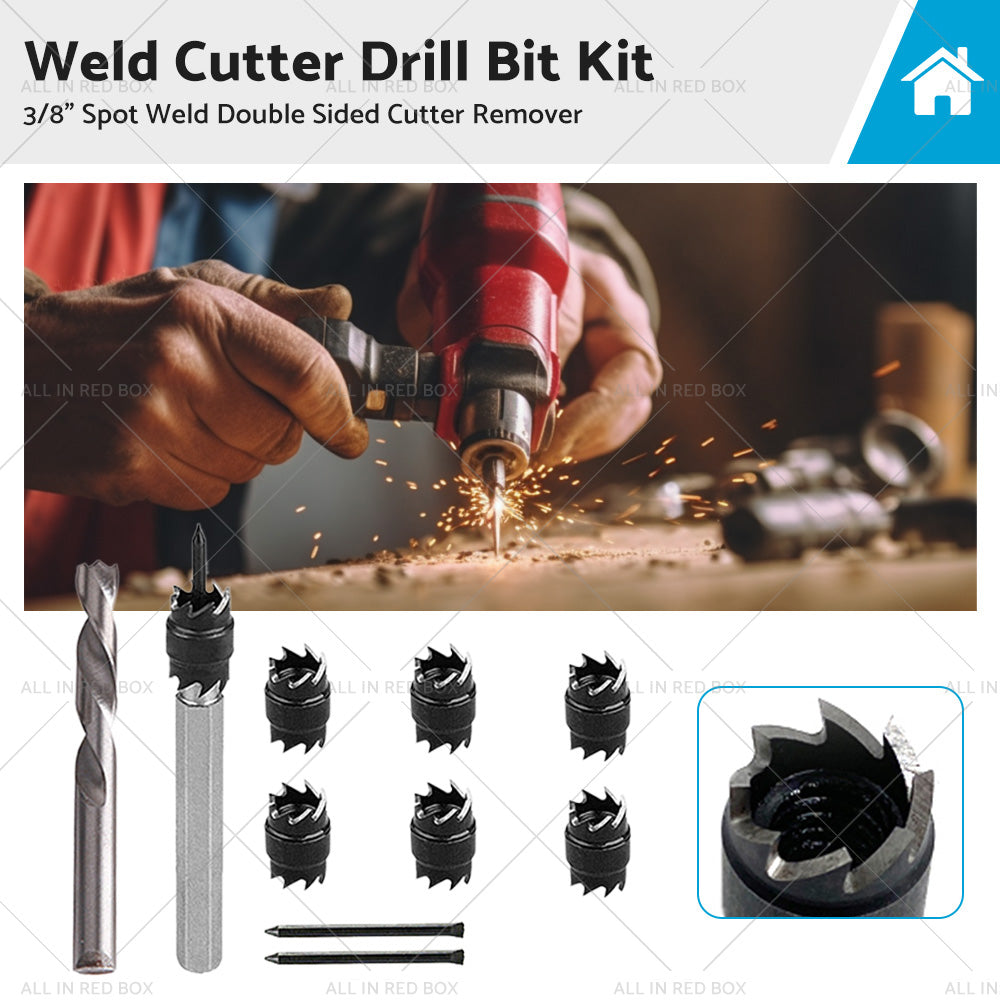 {{ 1 Set 3 8inch Spot Weld Double Sided Cutter Remover HSS Drill Bit Welder Cut Tool }} - Buy Car Parts Online at {{ Kaka Auto Parts }}.