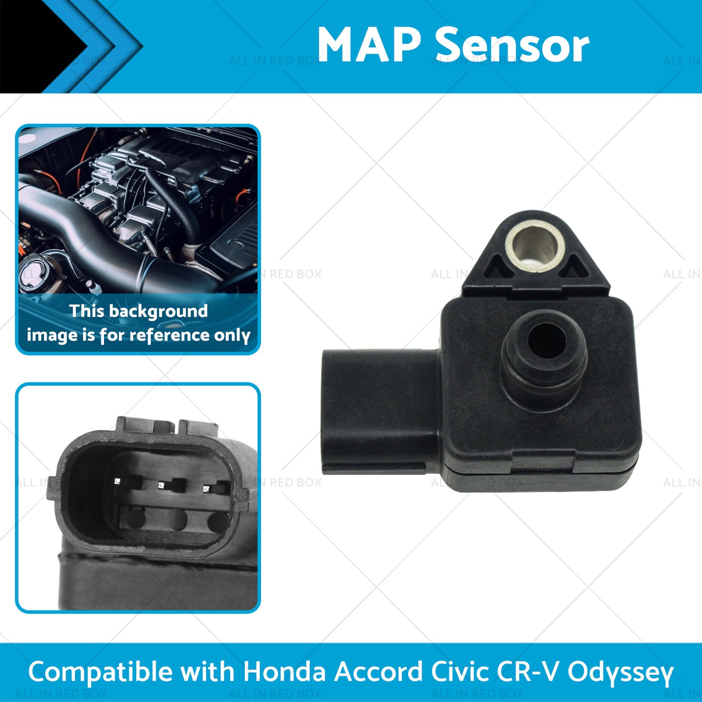 {{ 37830PGKA01 MAP Sensor Suitable for Honda Accord Civic CR-V Odyssey Acura MDX }} - Buy Car Parts Online at {{ Kaka Auto Parts }}.