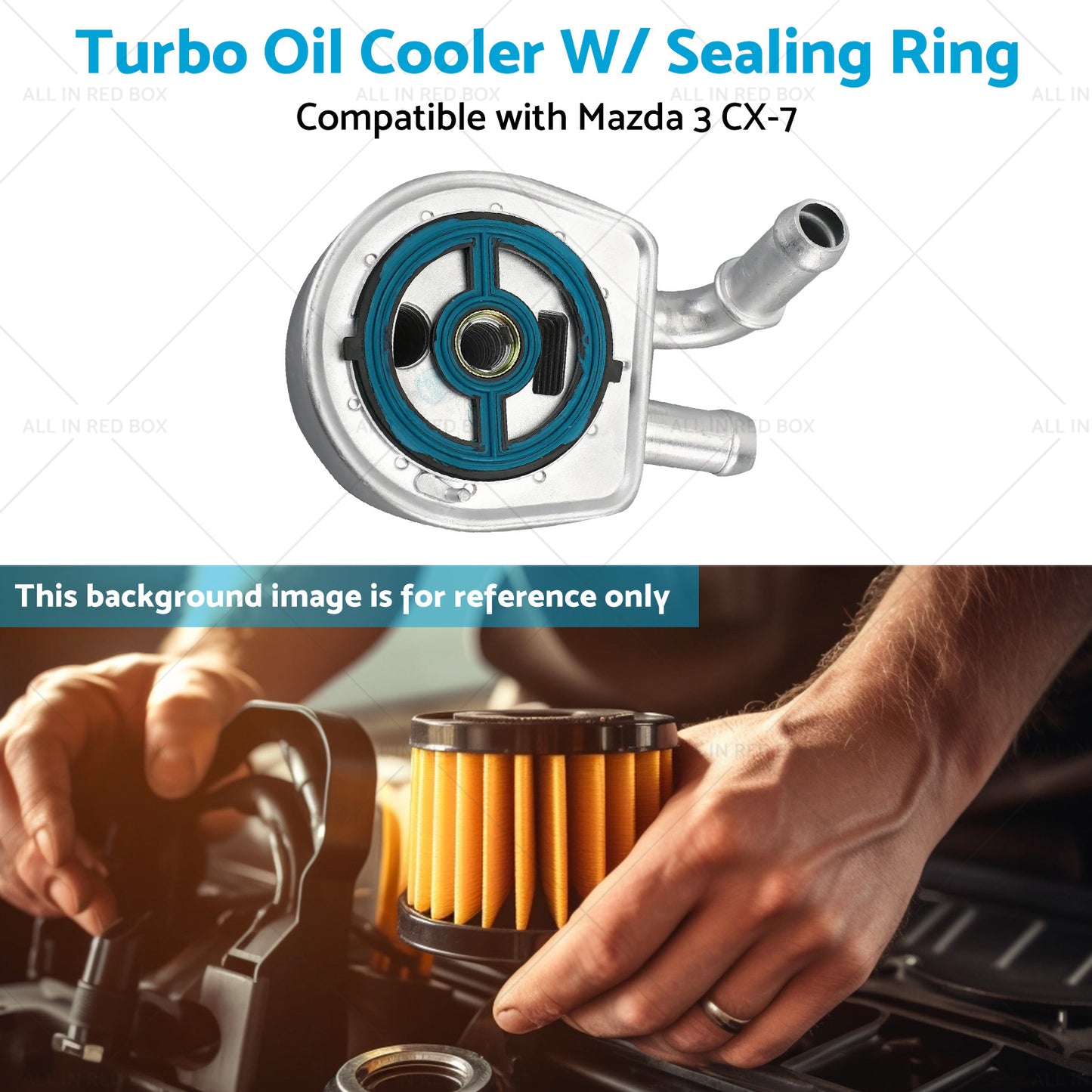 {{ LF6W14700A Turbo Oil Cooler W or Sealing Ring Suitable for Mazda 3 CX-7 03-14 }} - Buy Car Parts Online at {{ Kaka Auto Parts }}.