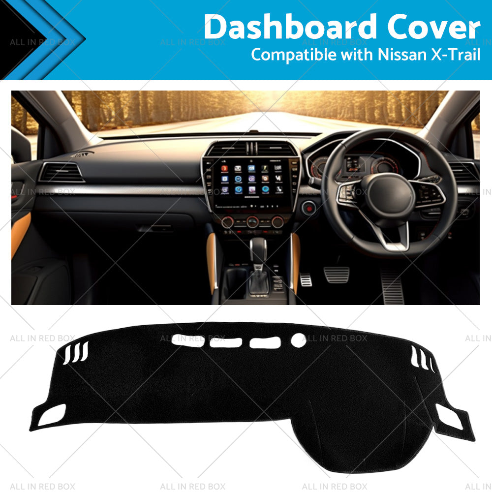 {{ Black Non-Slip Dash Mat Suitable For Nissan X-Trail T33 Qashqai Dashboard Cover }} - Buy Car Parts Online at {{ Kaka Auto Parts }}.